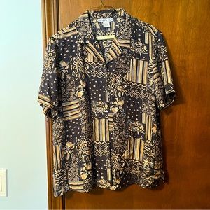 Anna and Frank, 100% Silk Button Up Blouse Vintage